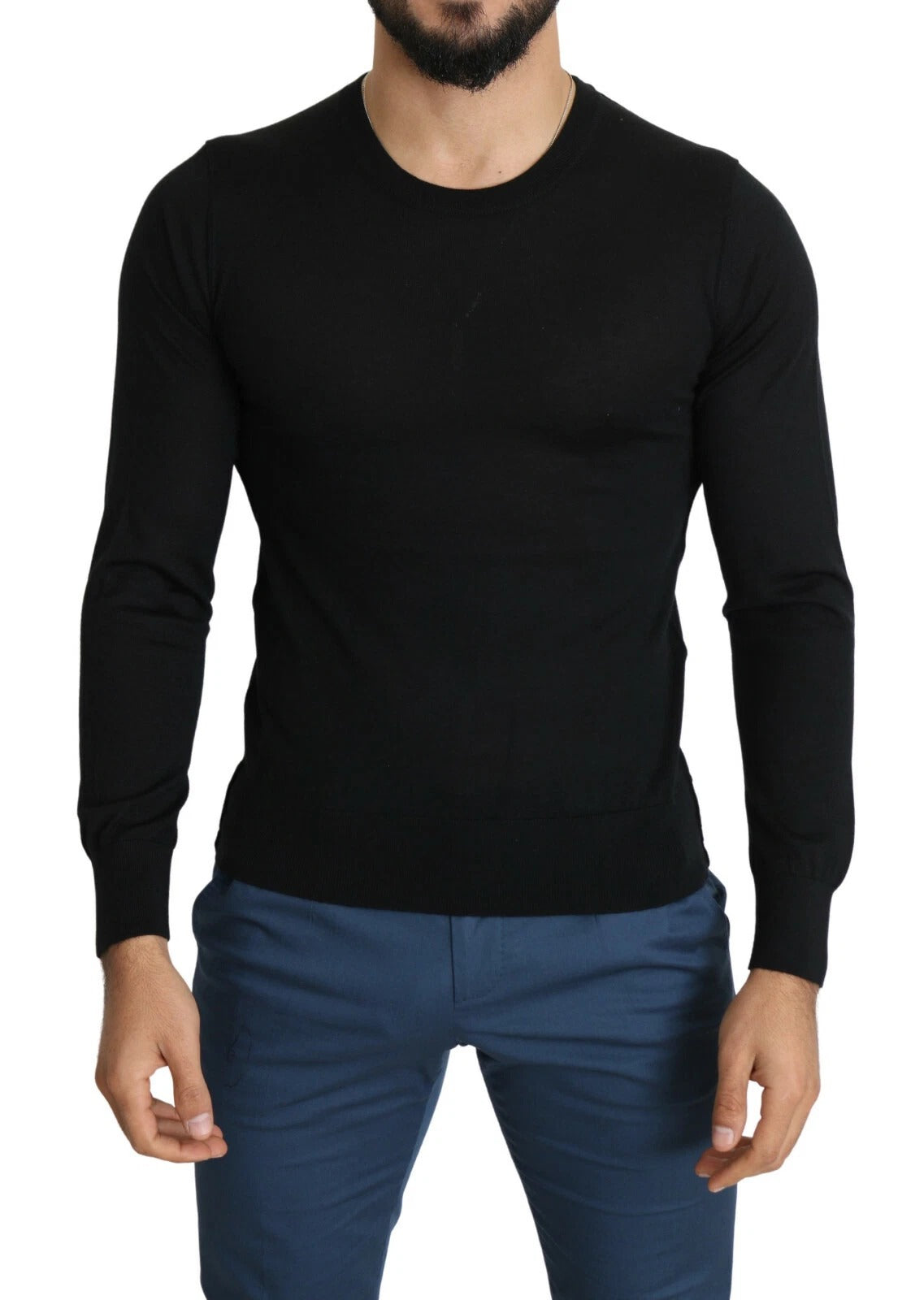 Black long sleeve shirt on mannequin
