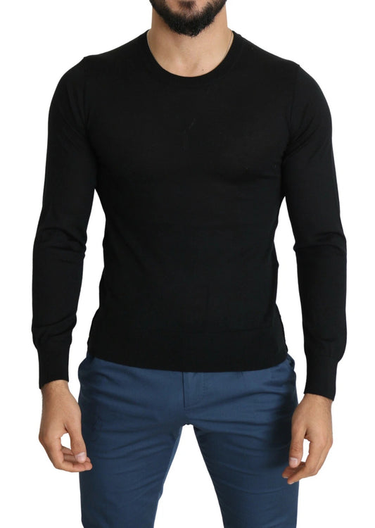 Black long sleeve shirt on mannequin