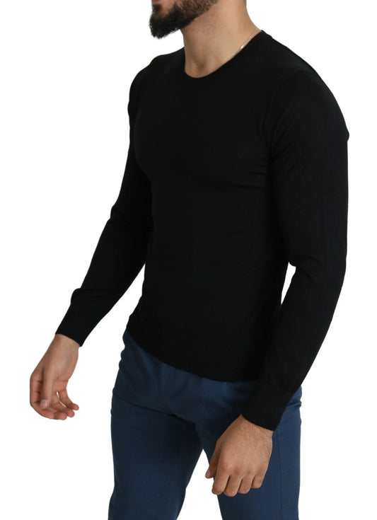 Long sleeve black shirt on mannequin
