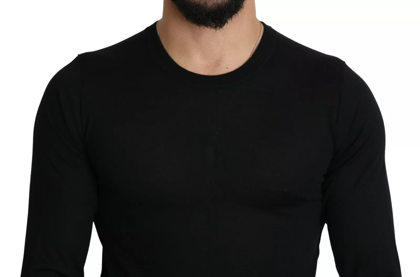 Black long sleeve shirt on mannequin