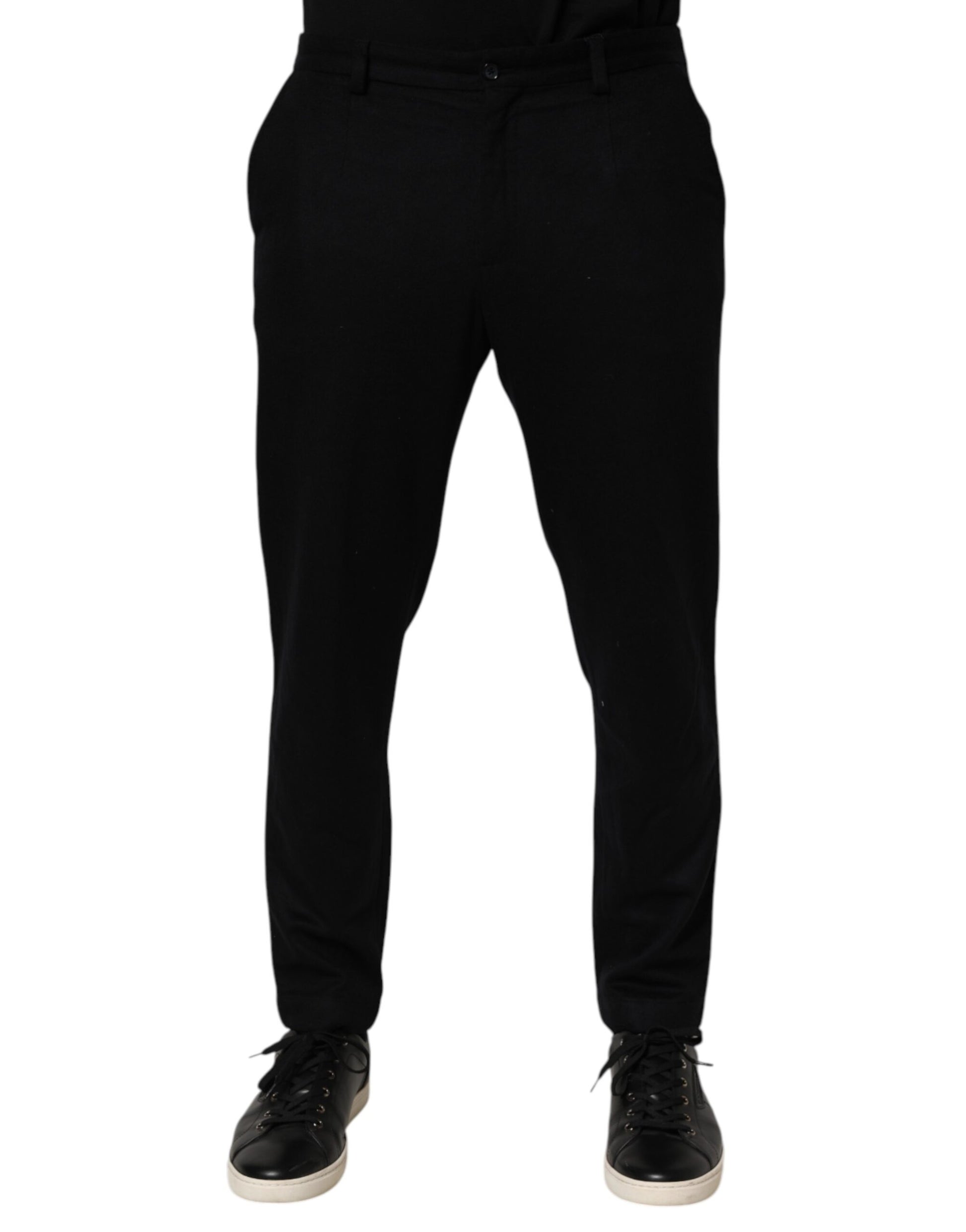 A pair of black cashmere dress pants from Dolce & Gabbana