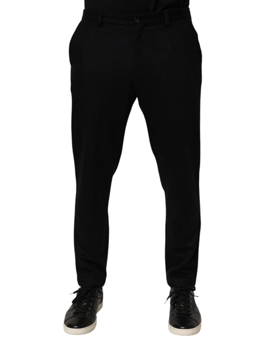 A pair of black cashmere dress pants from Dolce & Gabbana