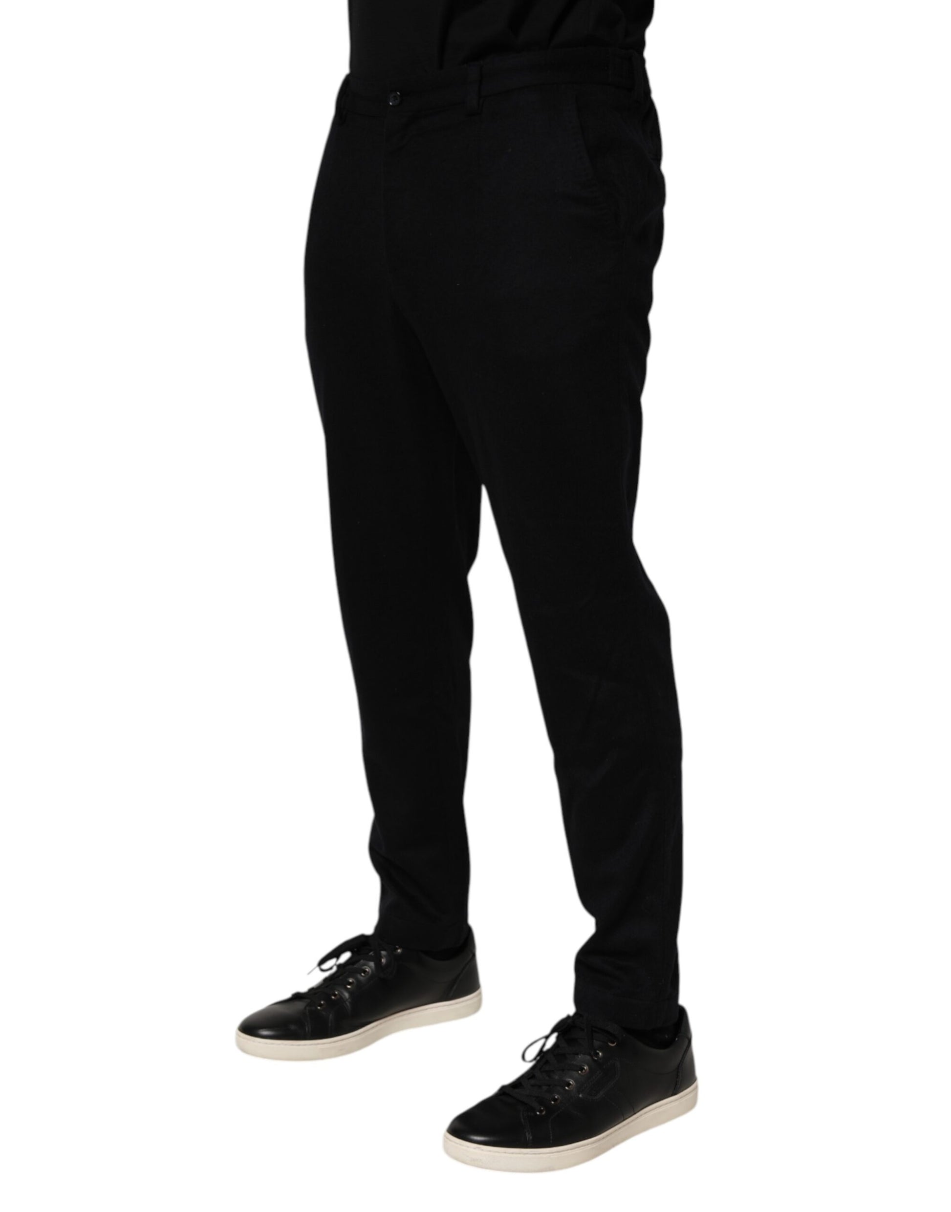 A pair of black cashmere dress pants from Dolce & Gabbana