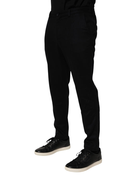 A pair of black cashmere dress pants from Dolce & Gabbana