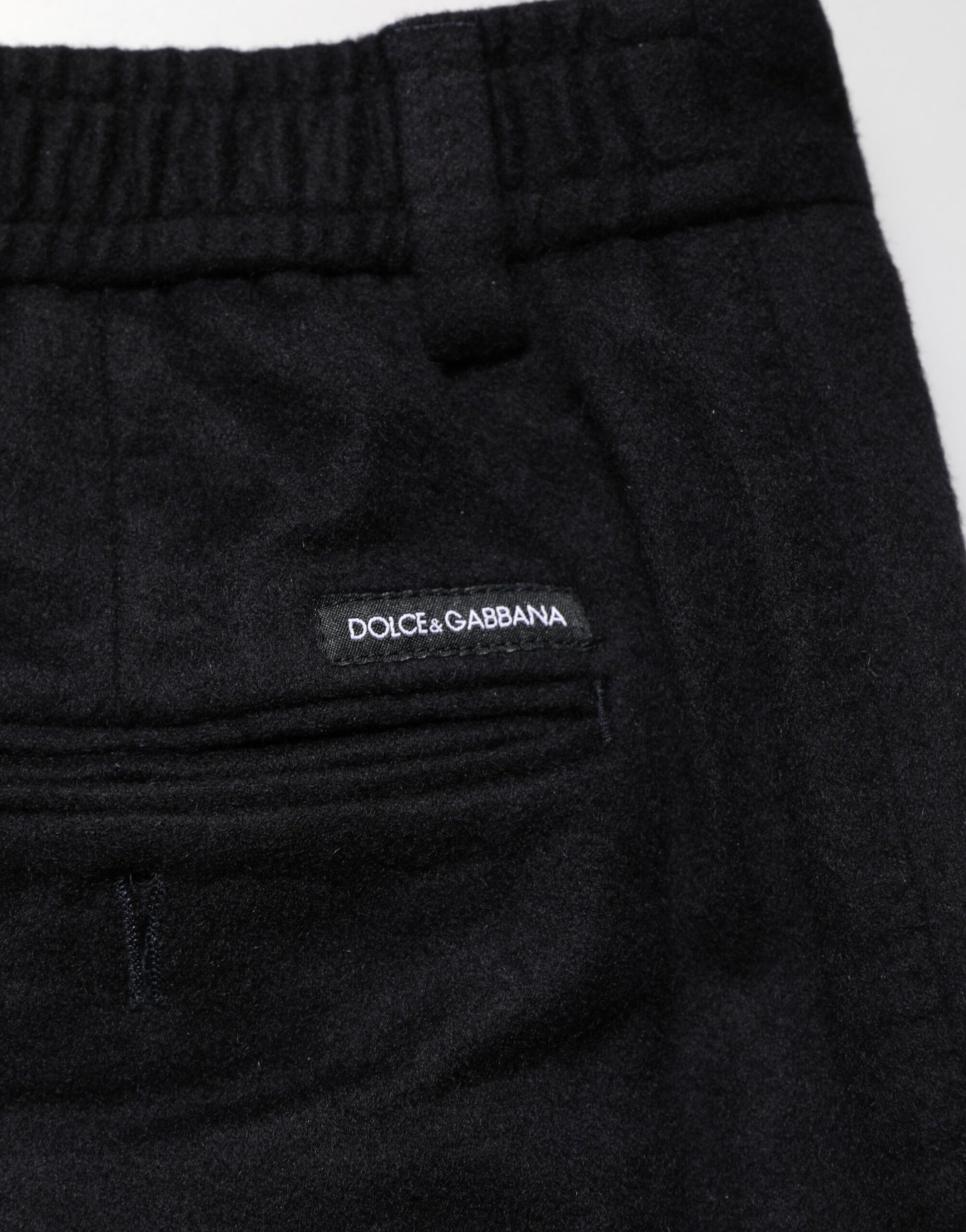 A pair of black cashmere dress pants from Dolce & Gabbana