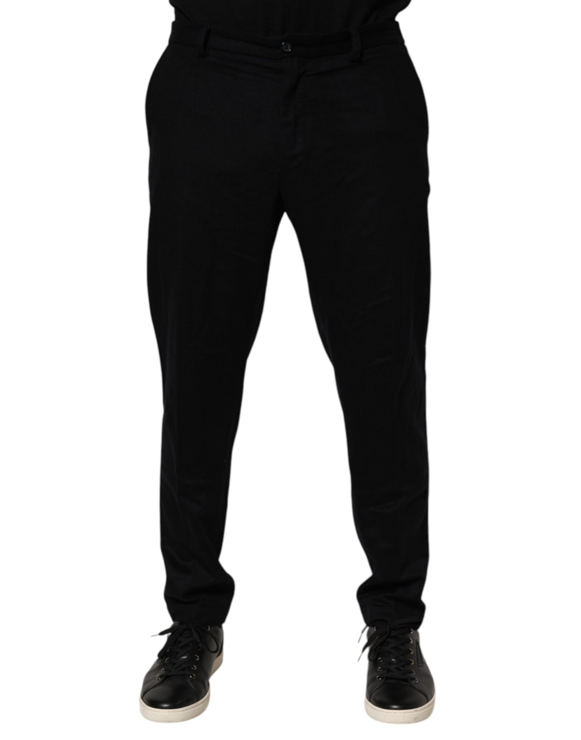 A pair of black cashmere dress pants from Dolce & Gabbana