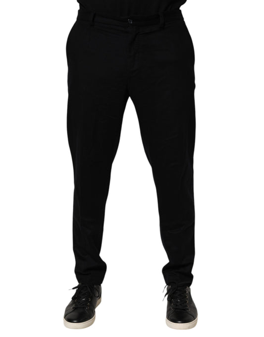 A pair of black cashmere dress pants from Dolce & Gabbana