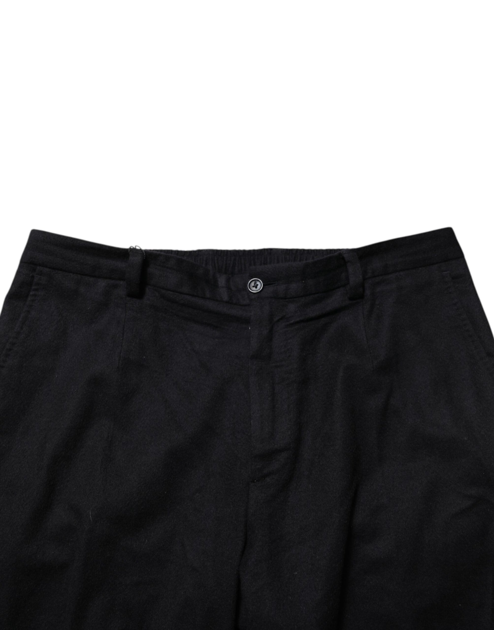 A pair of black cashmere dress pants from Dolce & Gabbana