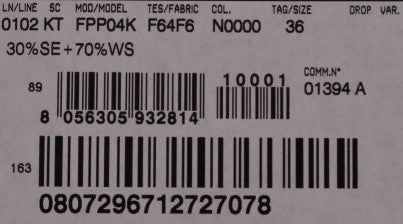 Barcode on a package