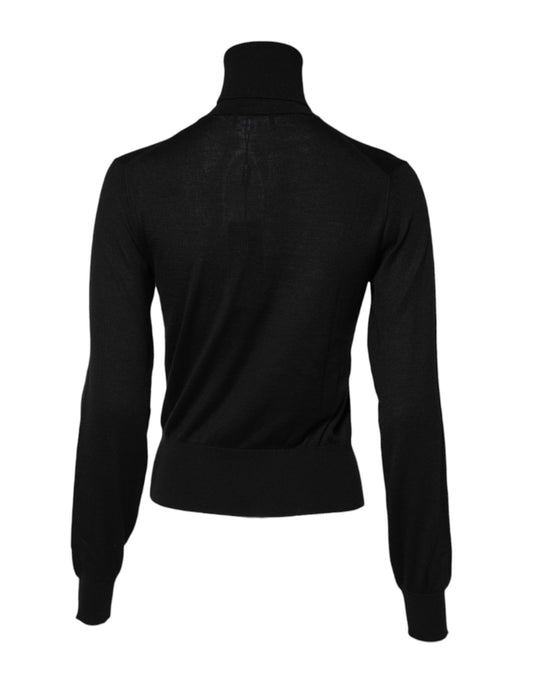 Black long sleeve sweater on mannequin