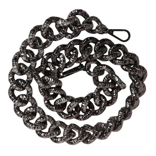 Silver bracelet with black beads