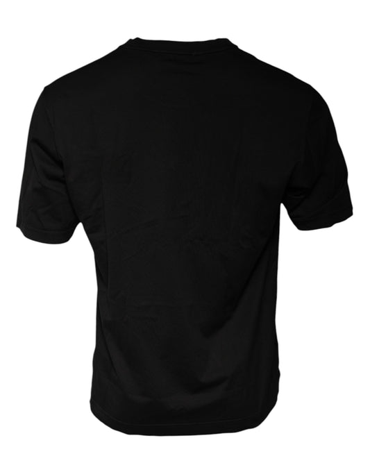 Black t-shirt on a hanger