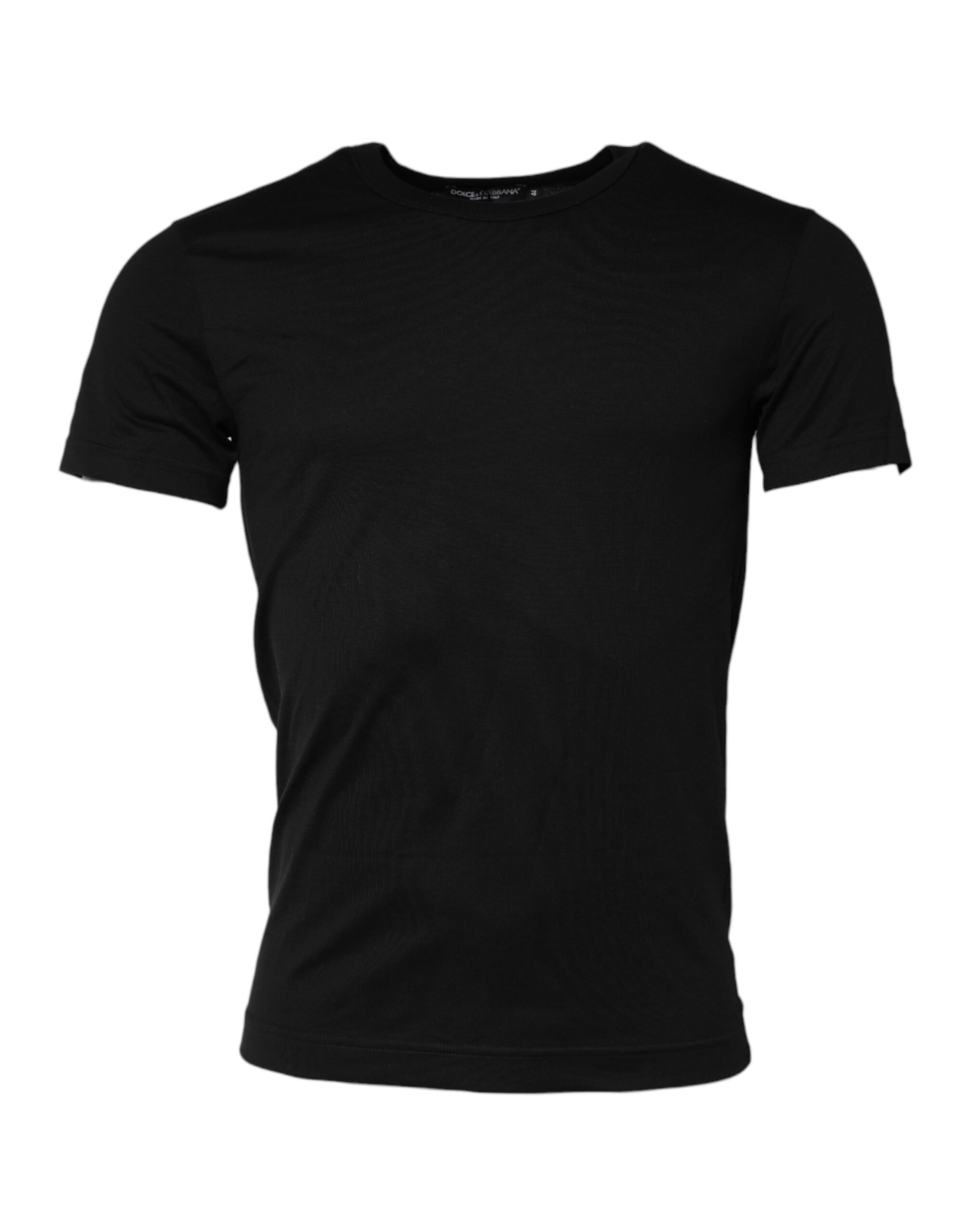 Black short sleeve t-shirt on a mannequin