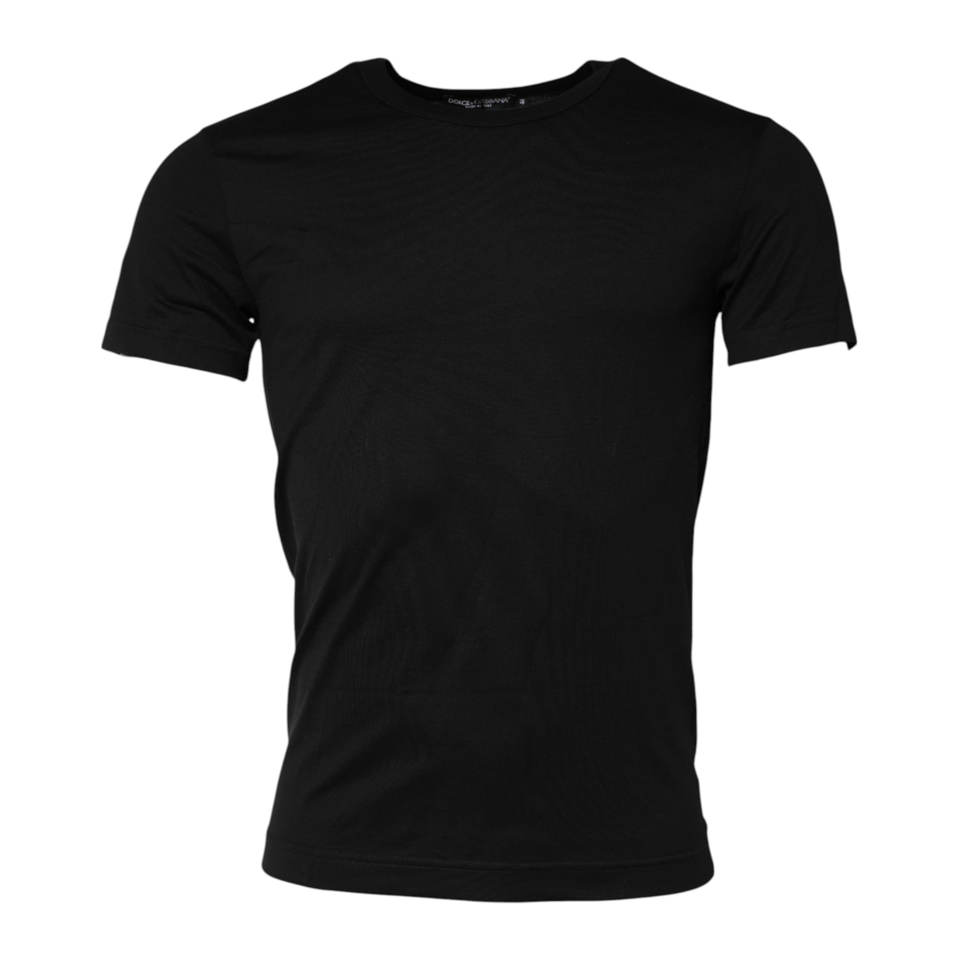 Black short sleeve t-shirt on a mannequin
