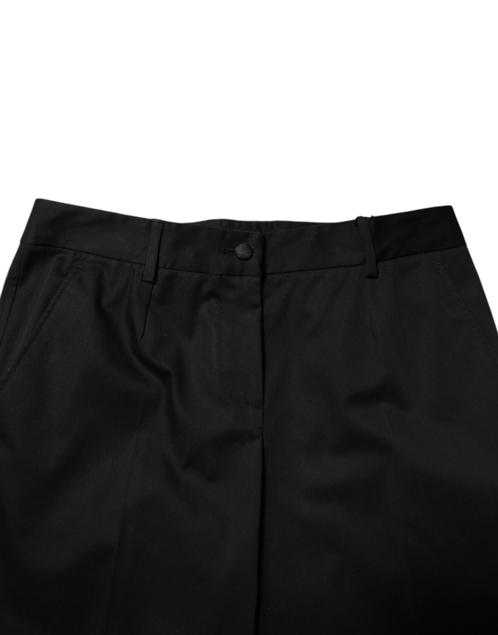 Black dress pants with button closure