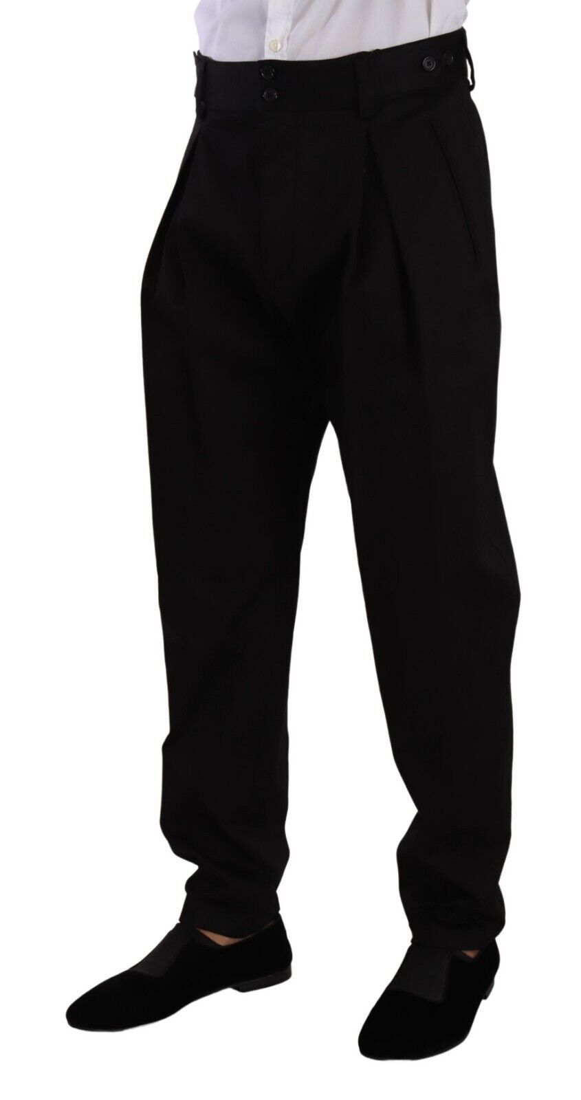 Man wearing black dress pants