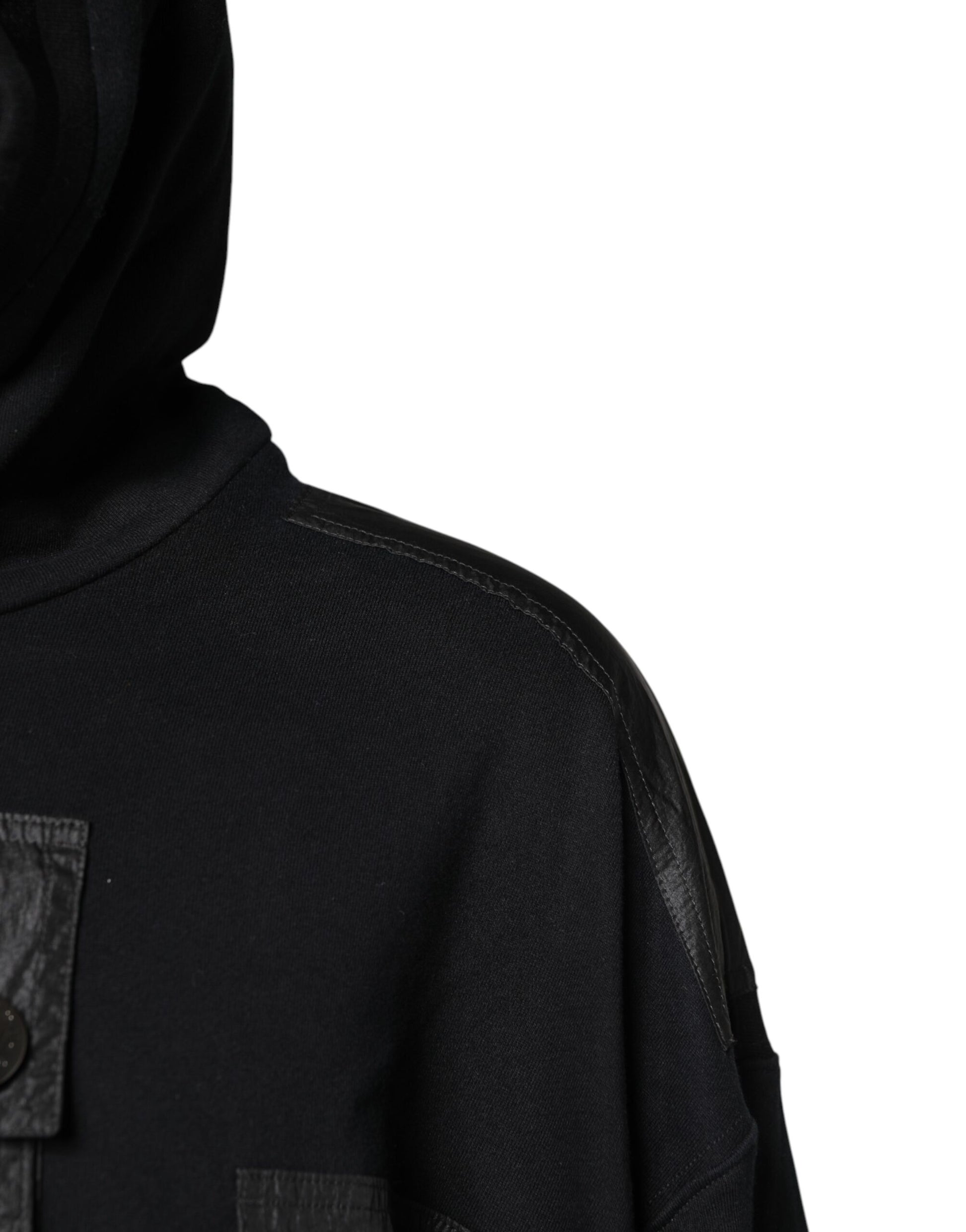 Black jacket with hood