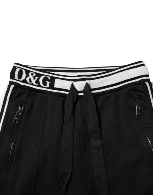 Black pants with white stripe and D&G logo