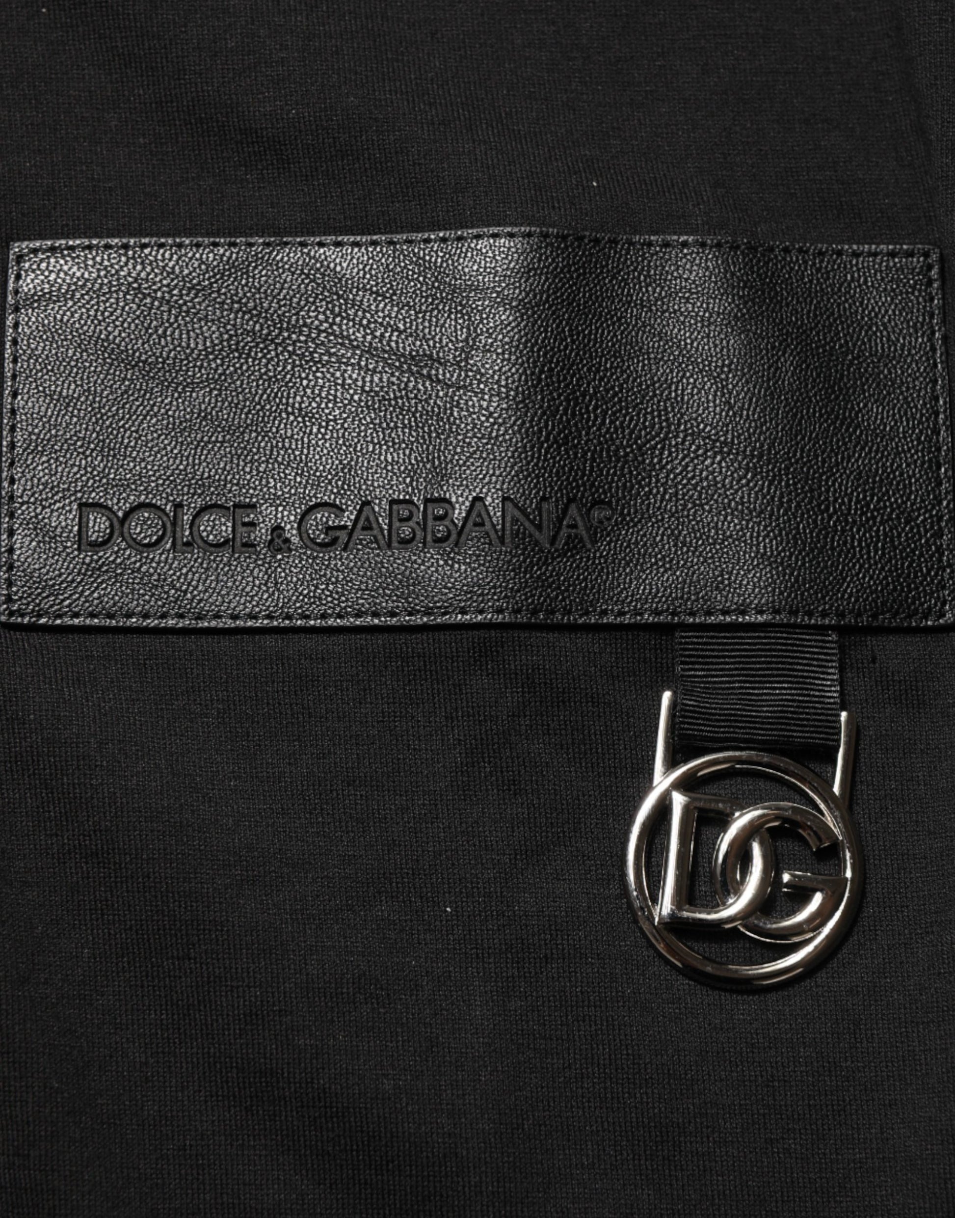Black leather belt with silver buckle