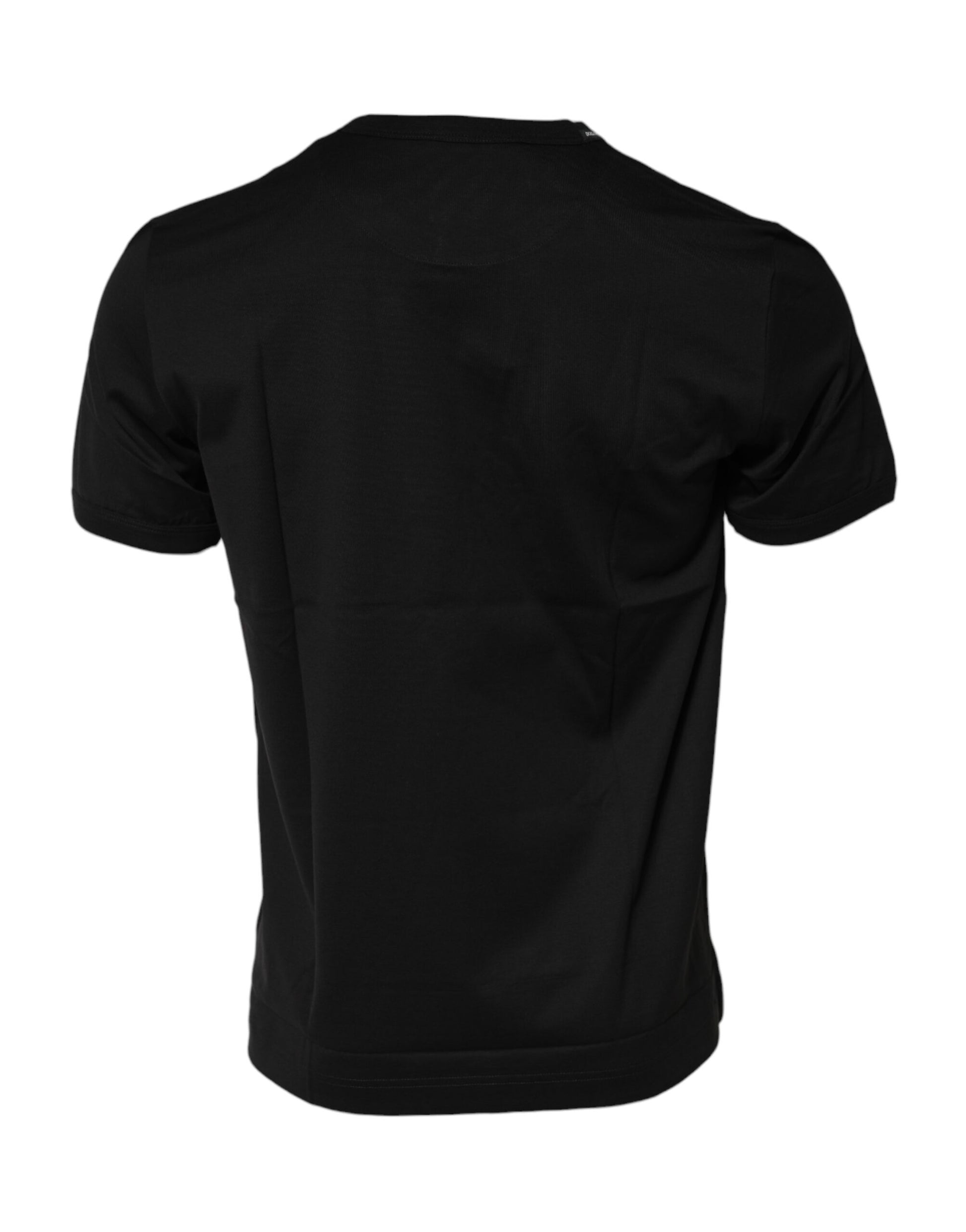 Black short sleeve shirt on a hanger