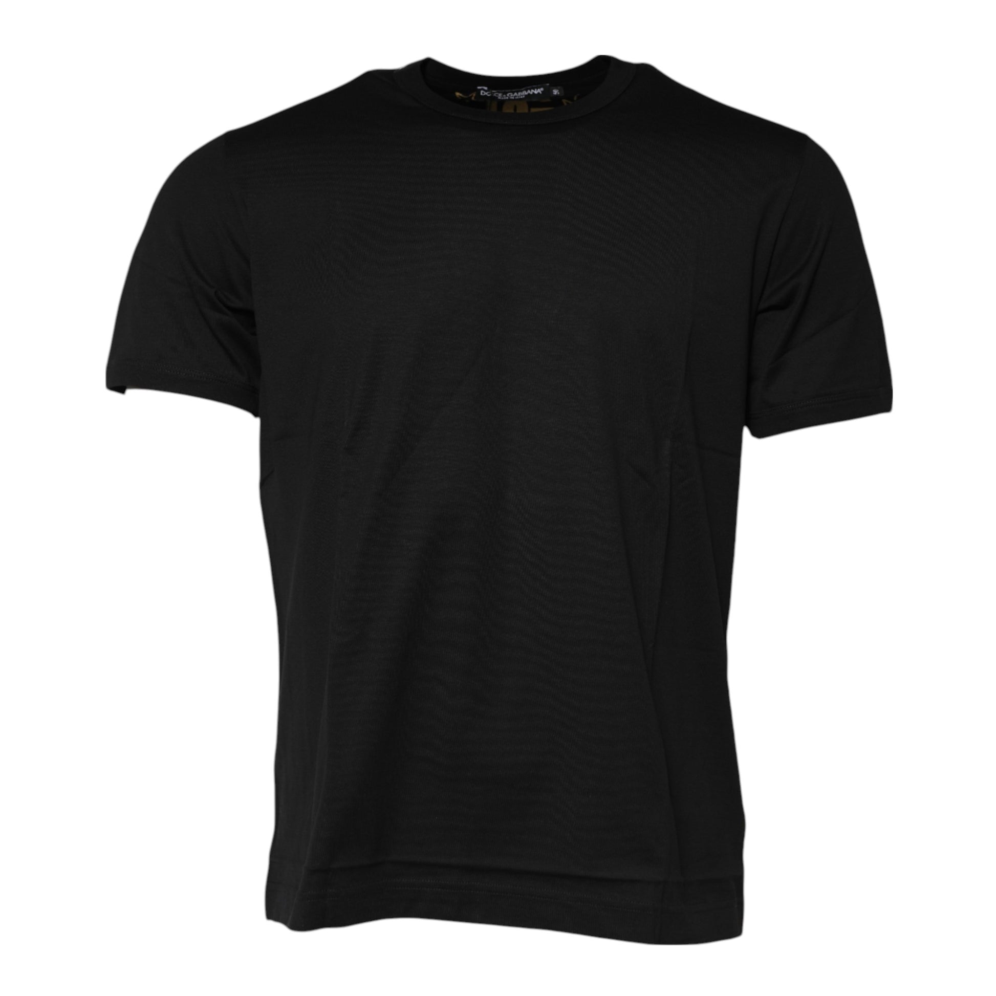 Black short sleeve t-shirt on a mannequin