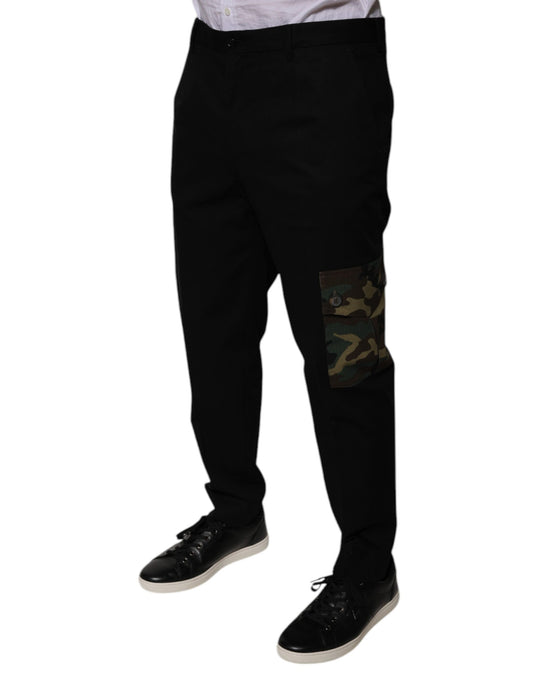 Man wearing black pants and shoes