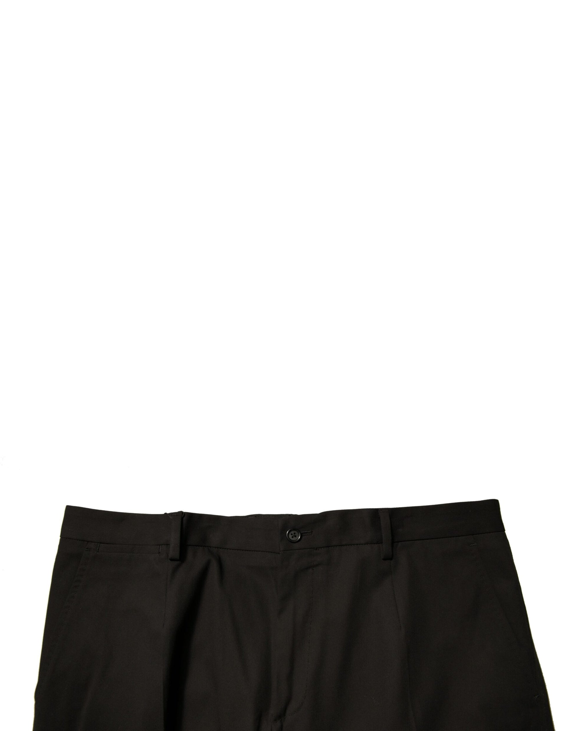 Black pants with horizontal stripes on side