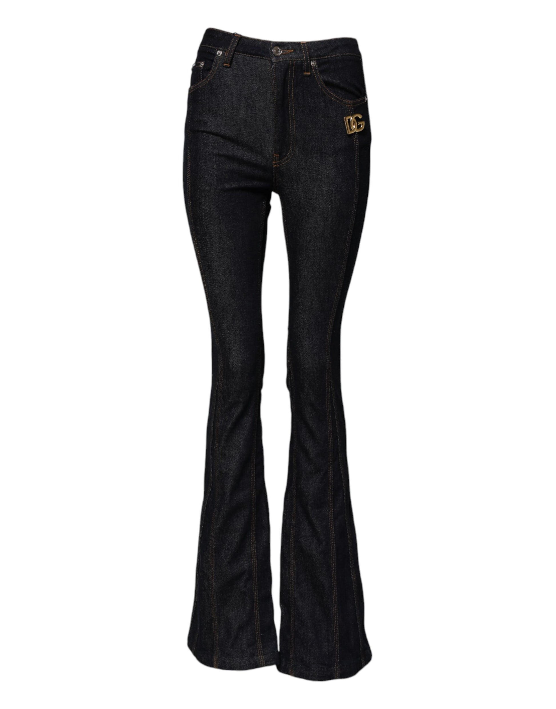 Pair of flared jeans