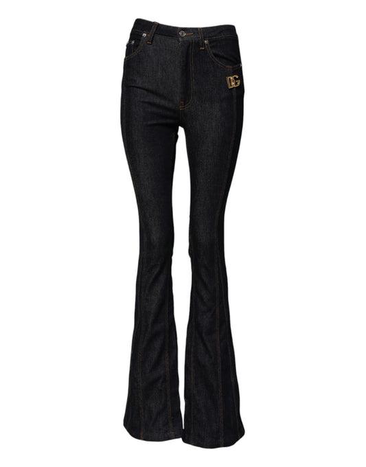 Pair of flared jeans