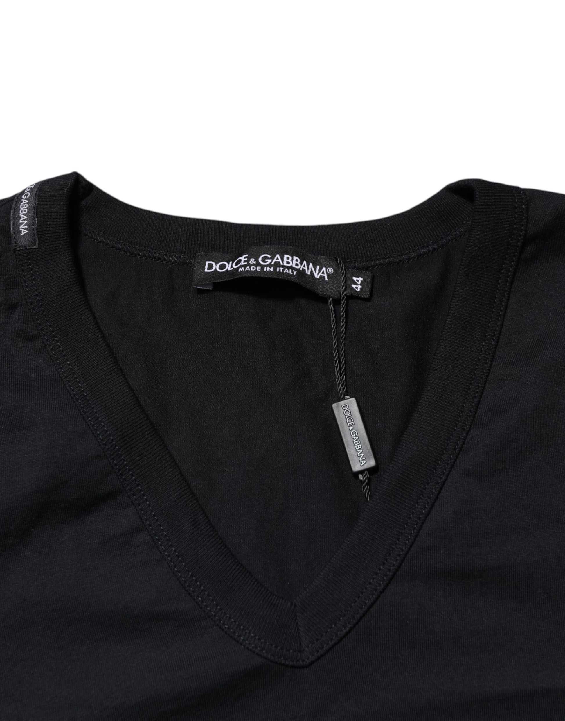Black v neck sweater with tag