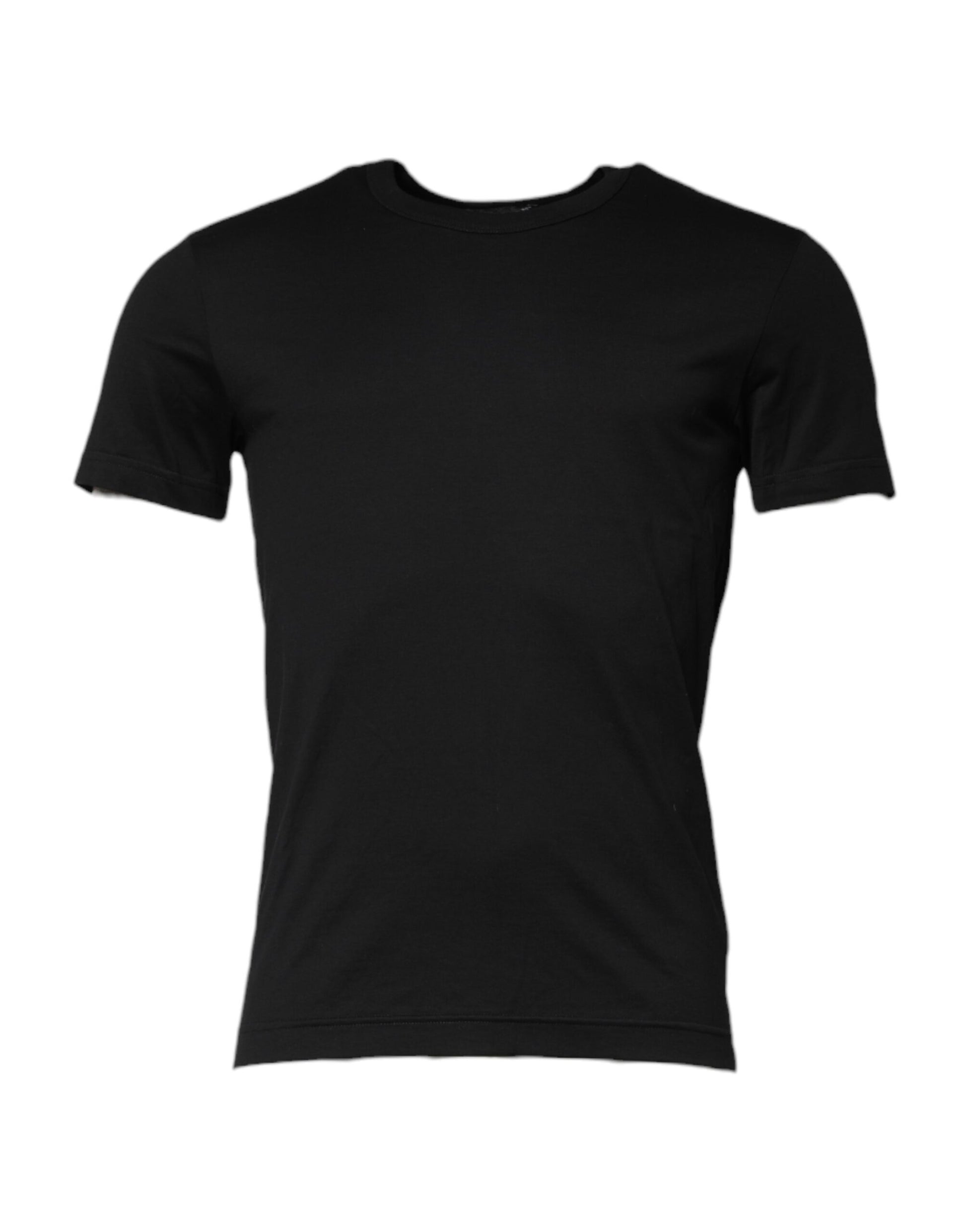 Black short sleeve t-shirt with horizontal stripes