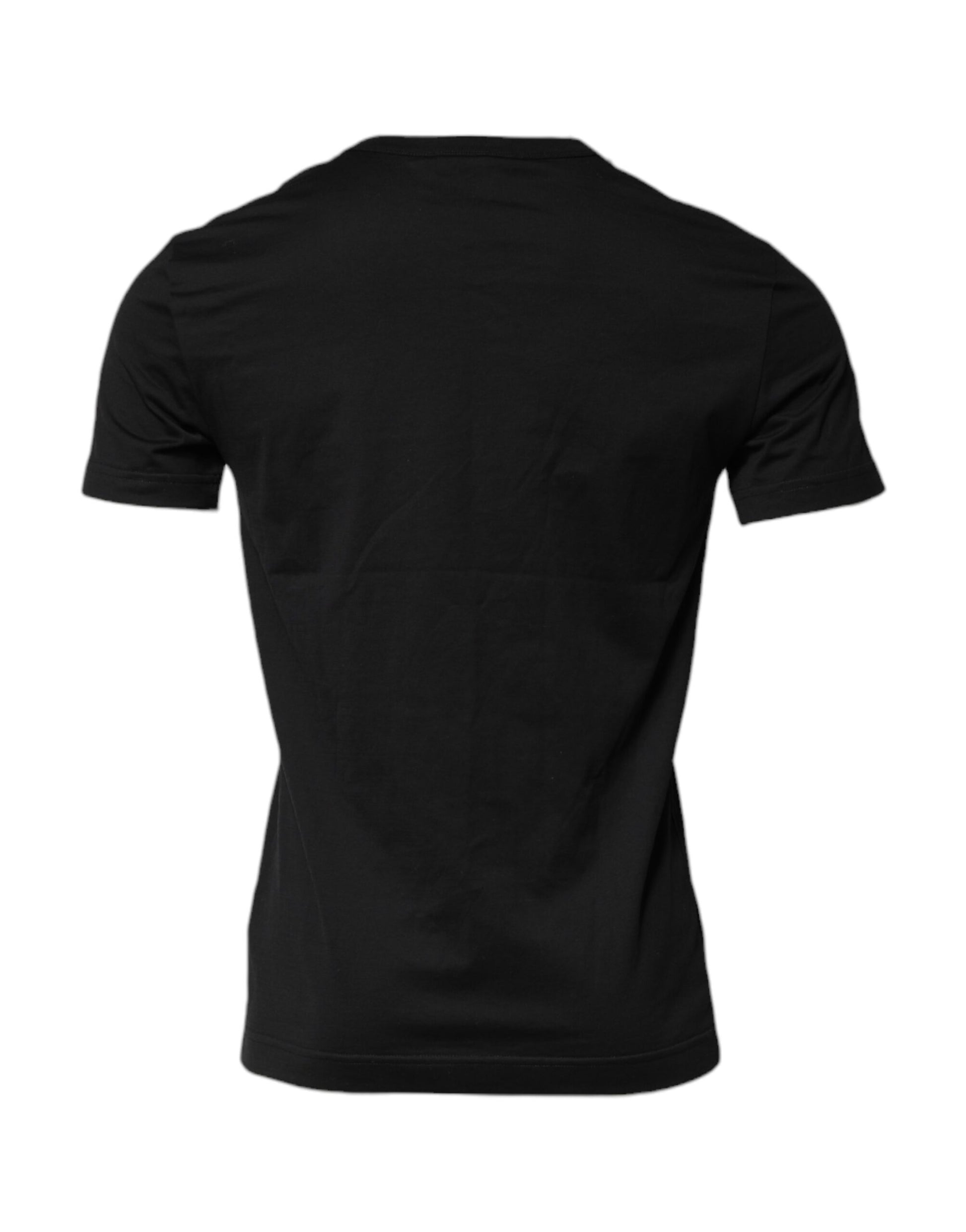 Black t-shirt on a hanger