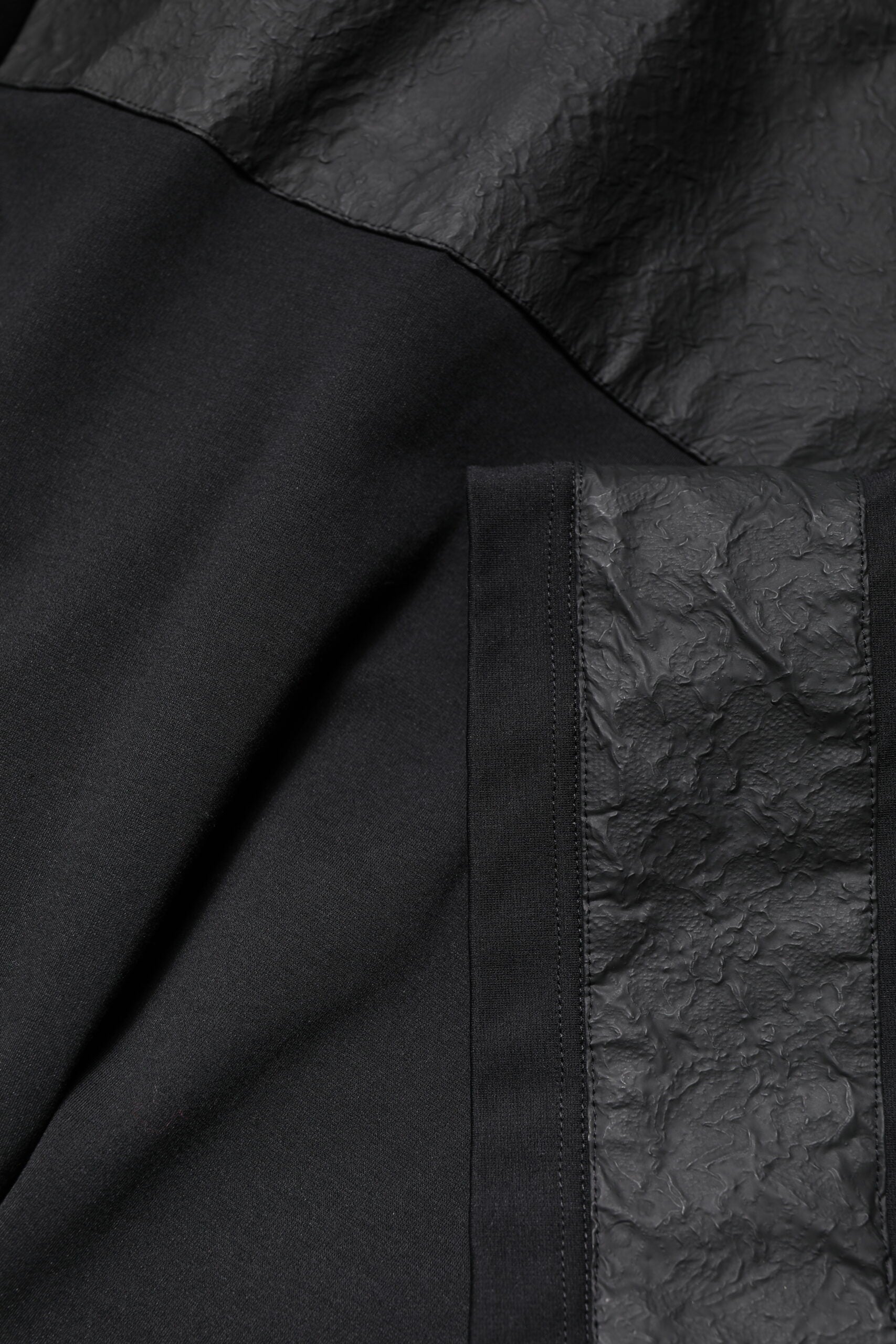 Black fabric with a shiny texture