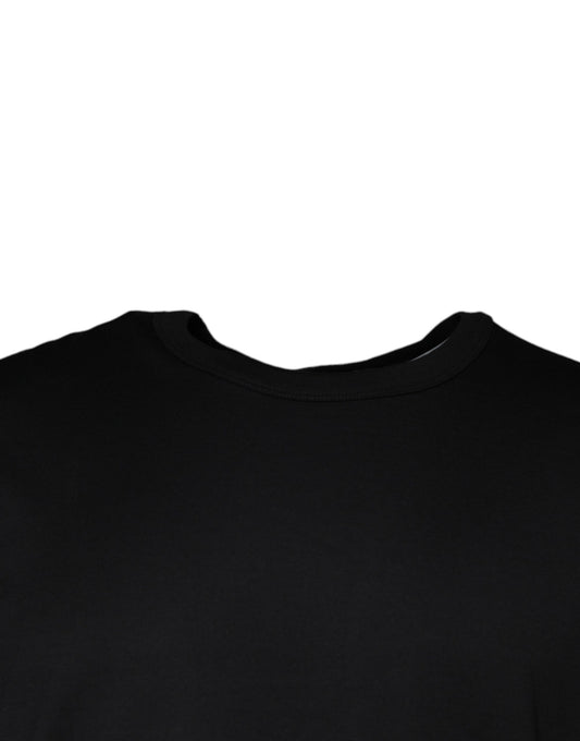 Black long sleeve shirt with horizontal stripes