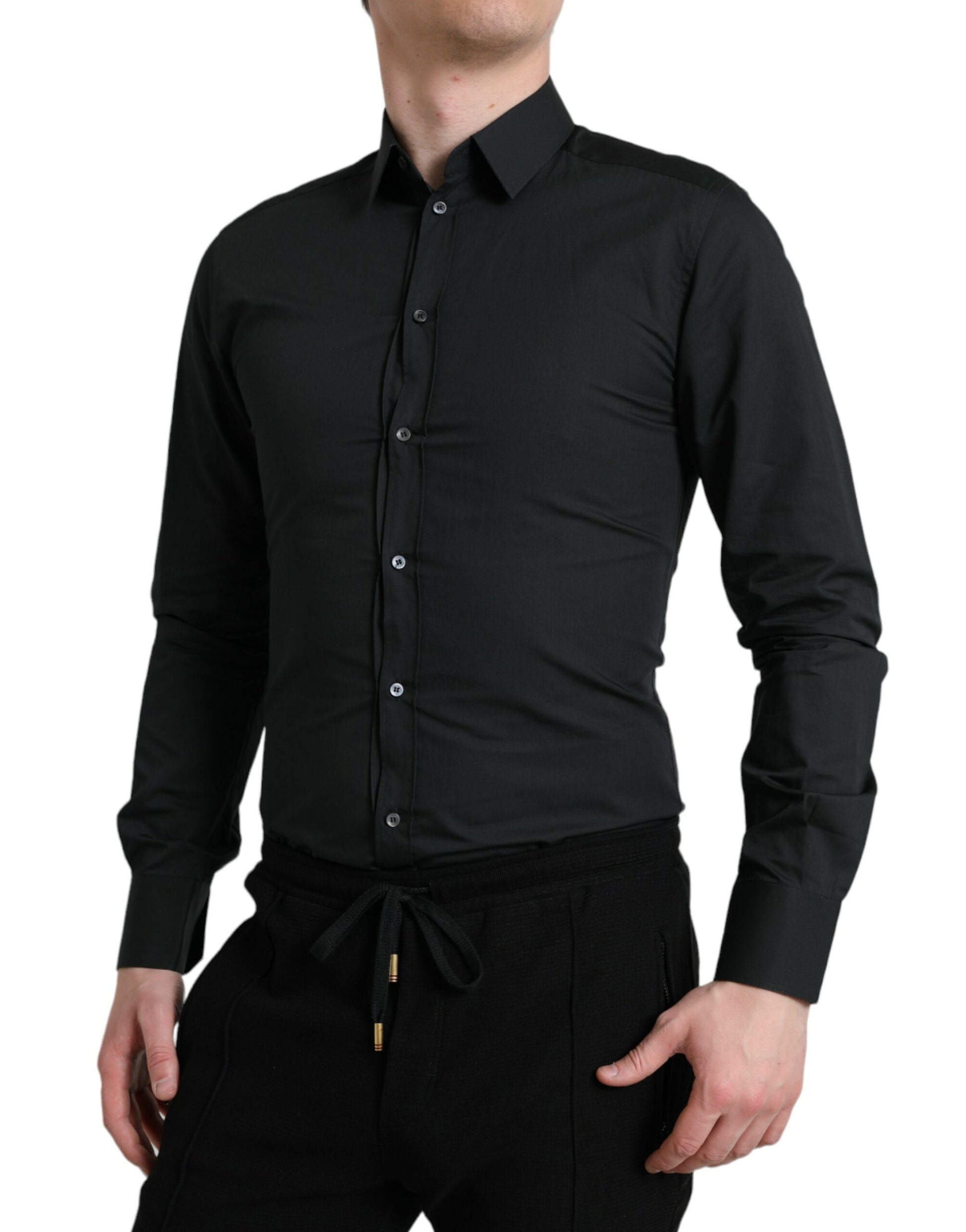 Man wearing black shirt and pants