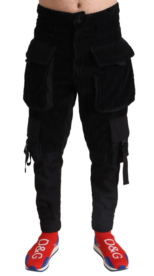 Black pants with cargo pockets