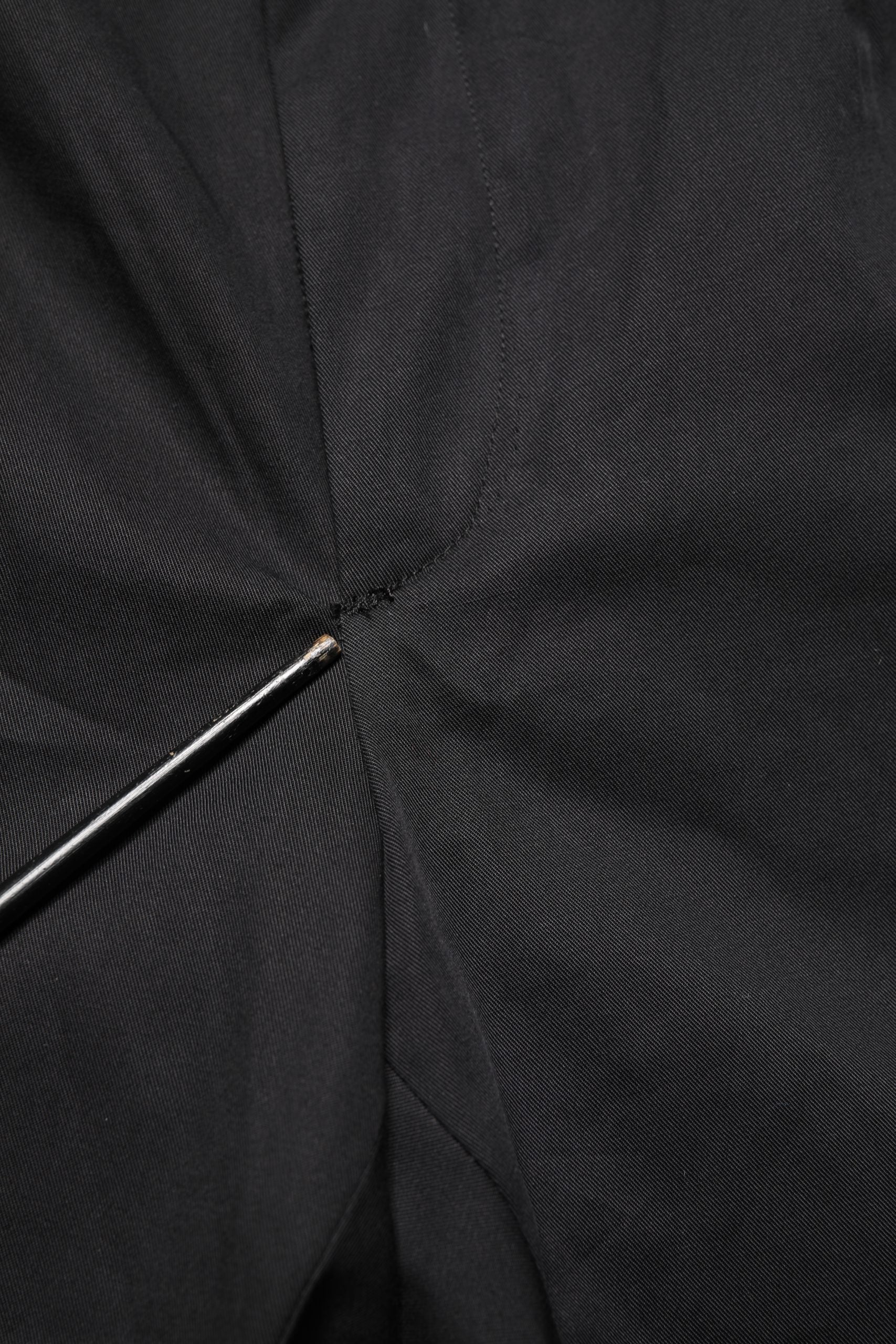 A pair of black cotton skinny dress pants from Dolce & Gabbana