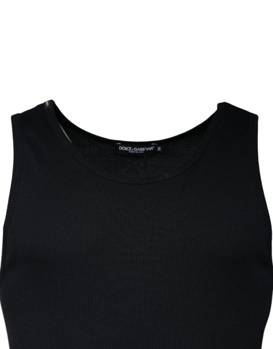 Black knit tank top