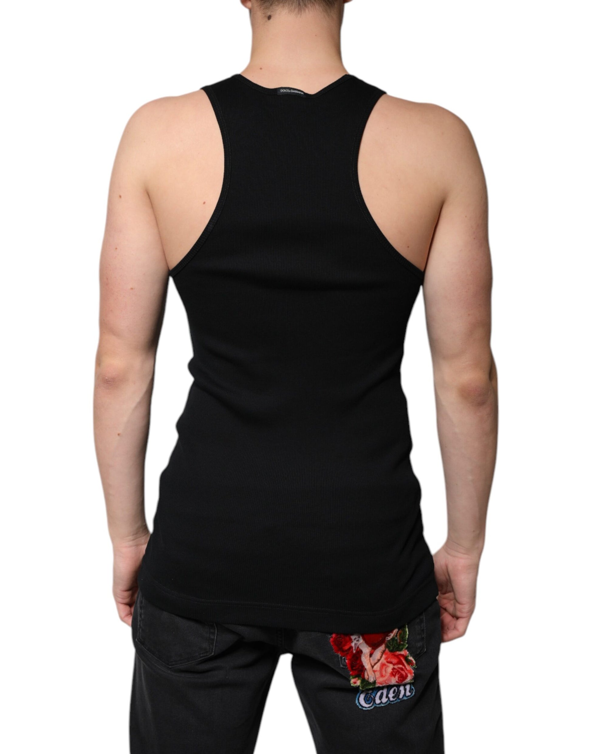 Black tank top on mannequin torso