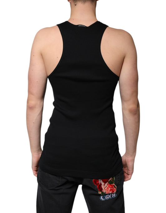 Black tank top on mannequin torso