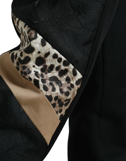 Leopard print fabric on a garment