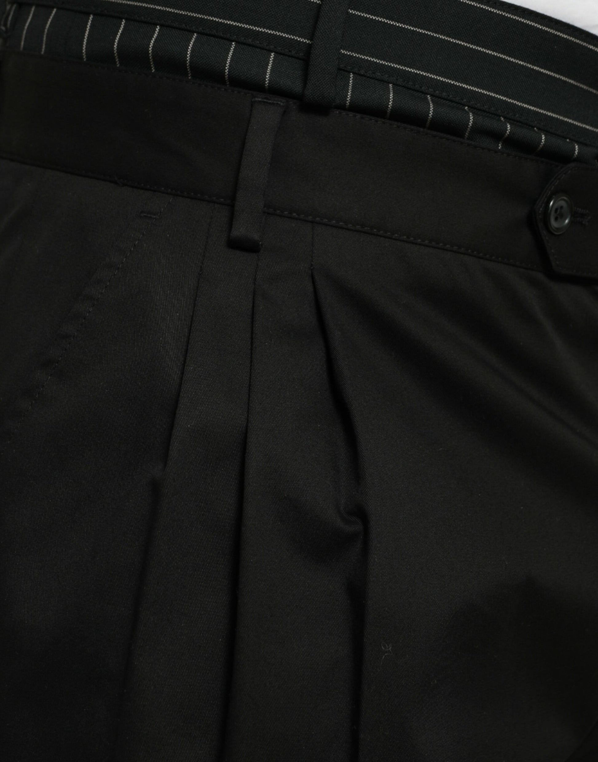 Black pants with stripes on side