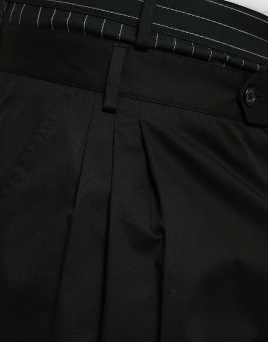 Black pants with stripes on side