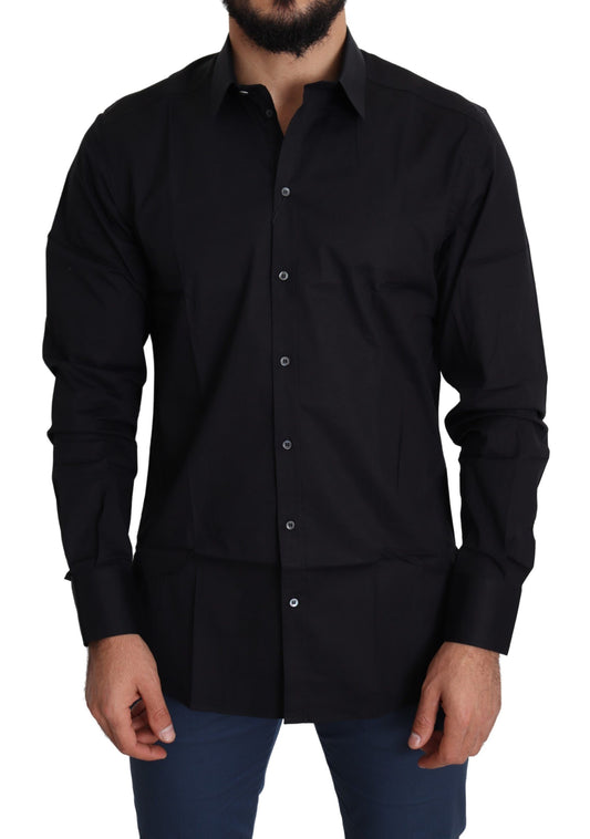 Long sleeve black shirt on mannequin