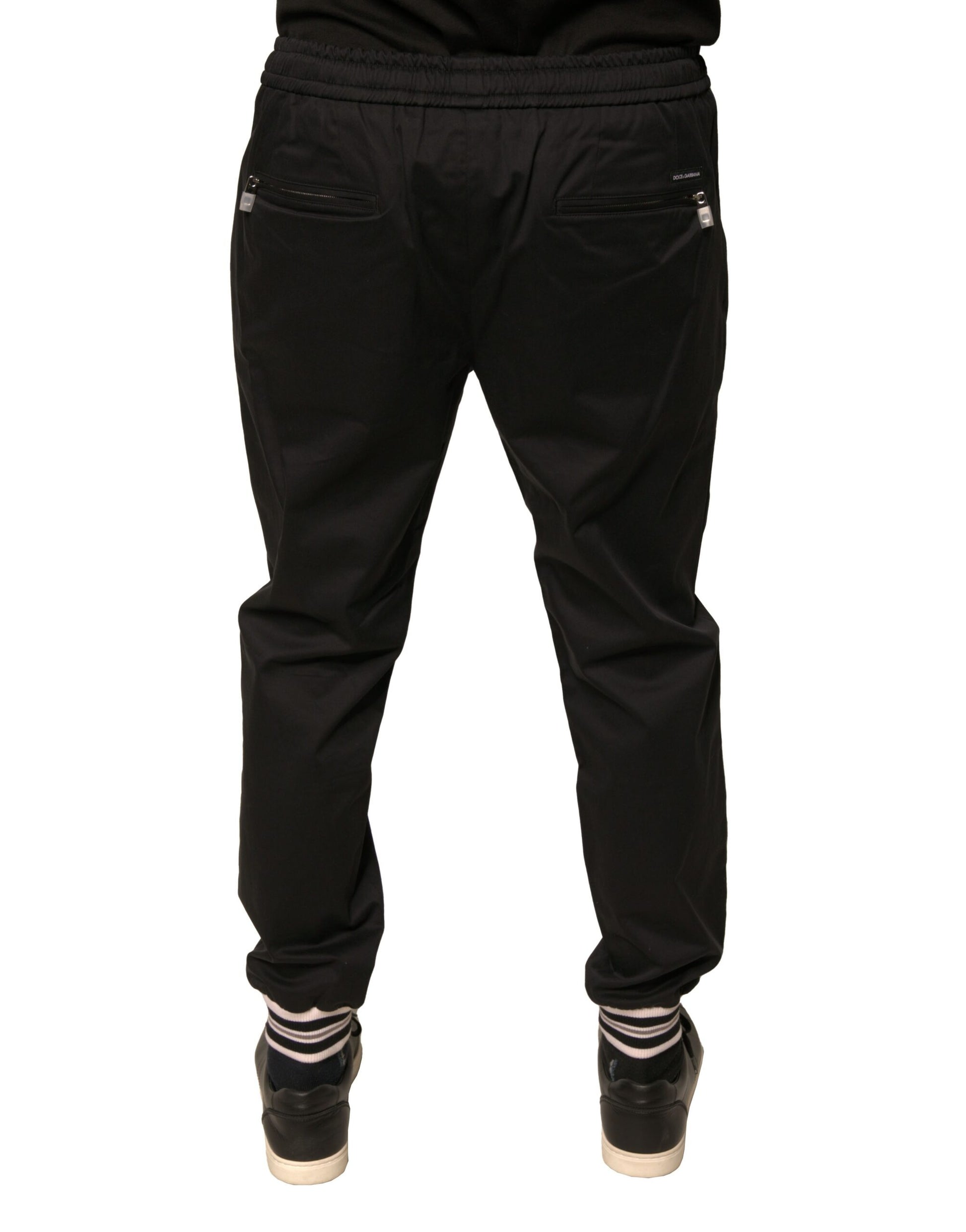 Pair of black pants with pockets on sides