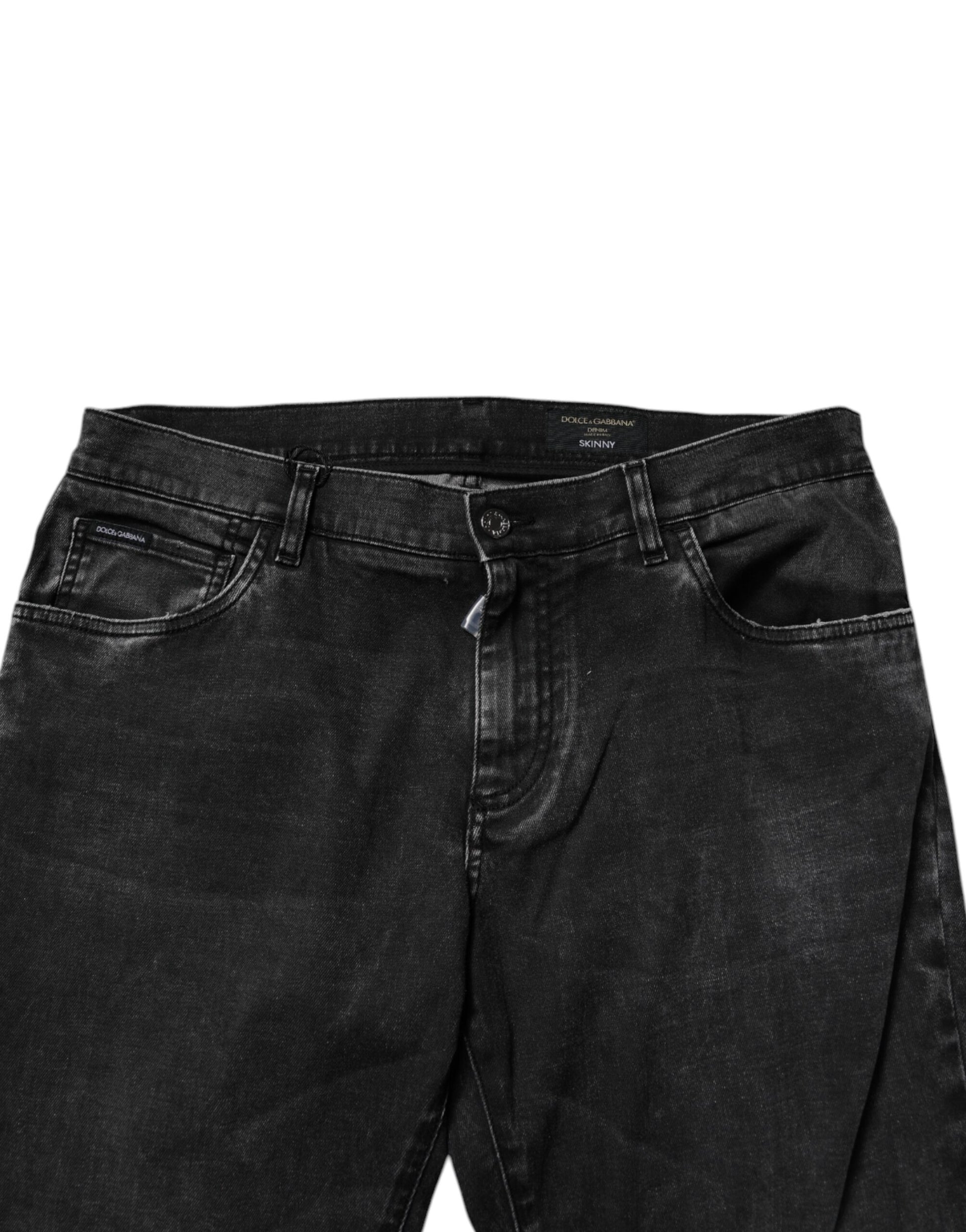 Pair of dark blue jeans