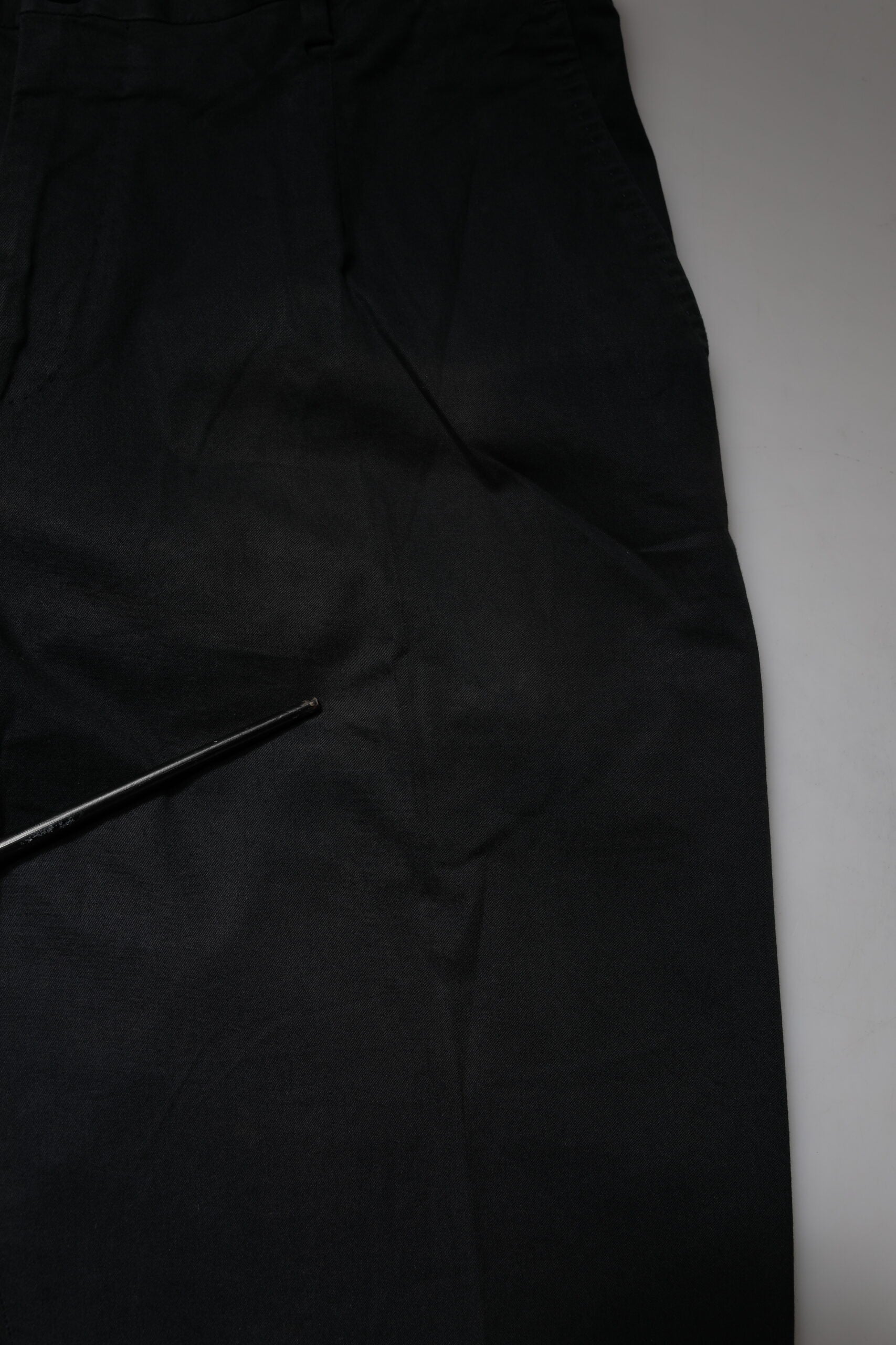 A pair of black cotton stretch skinny dress formal pants