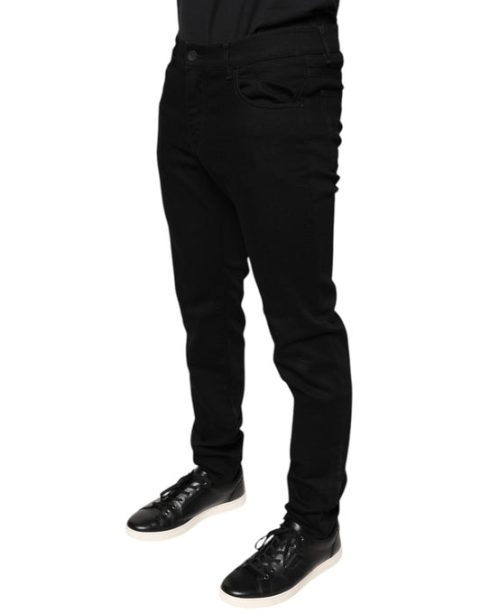 Man wearing black pants and shoes