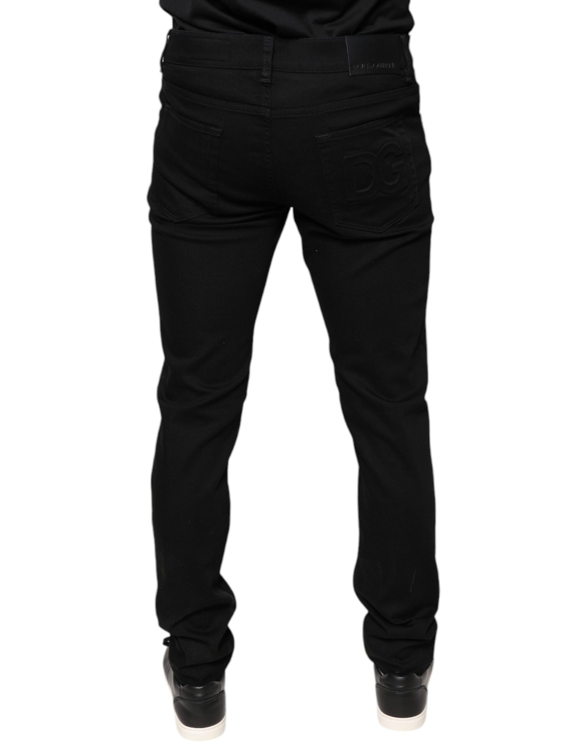 Pair of black pants on a mannequin