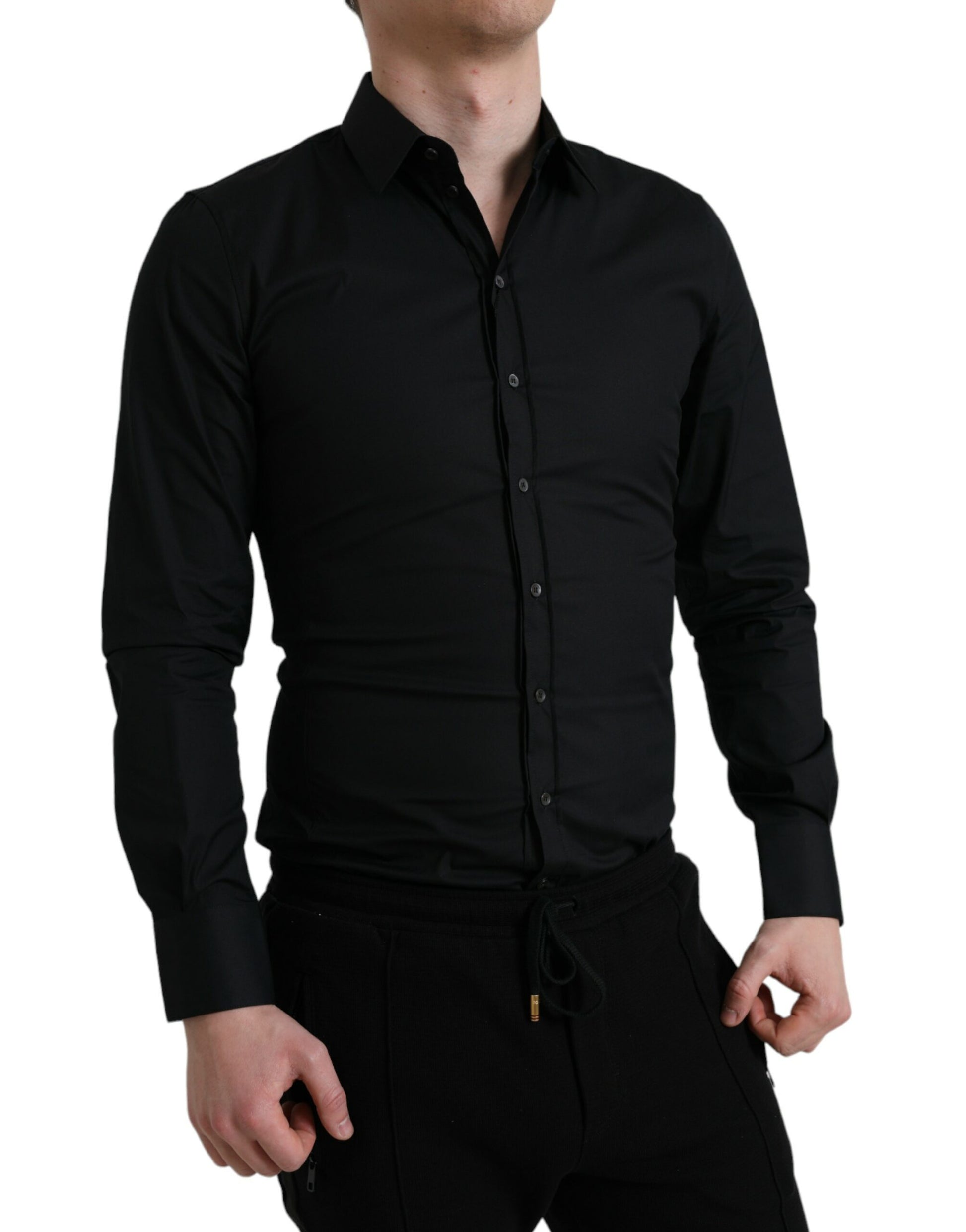 Man wearing black shirt and pants